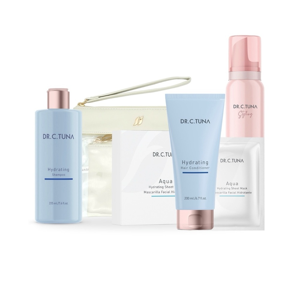 Hydrating Skincare Set - Blue and Pink